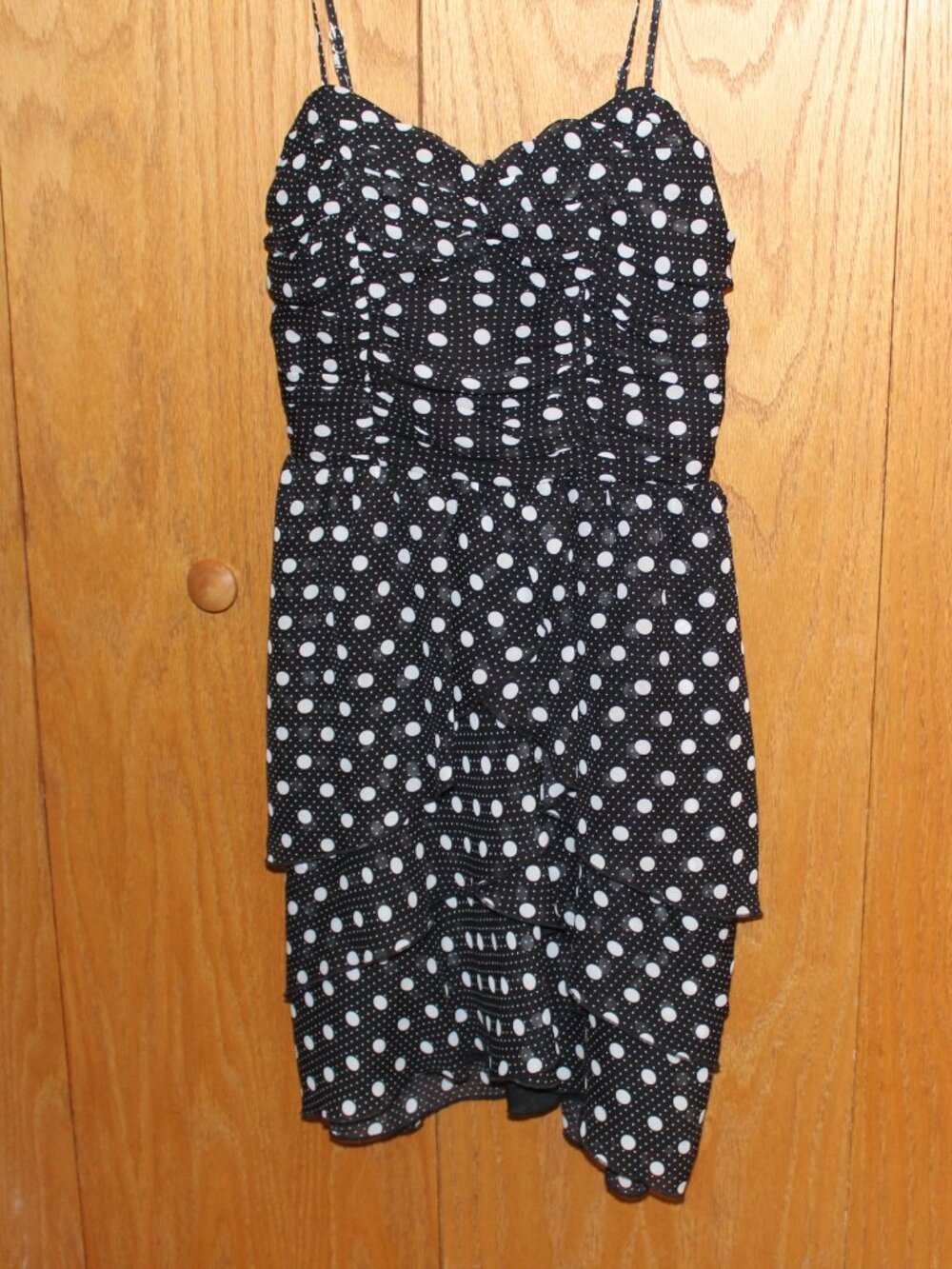 American Rag Black & White Polka Dot Sundress Size Small